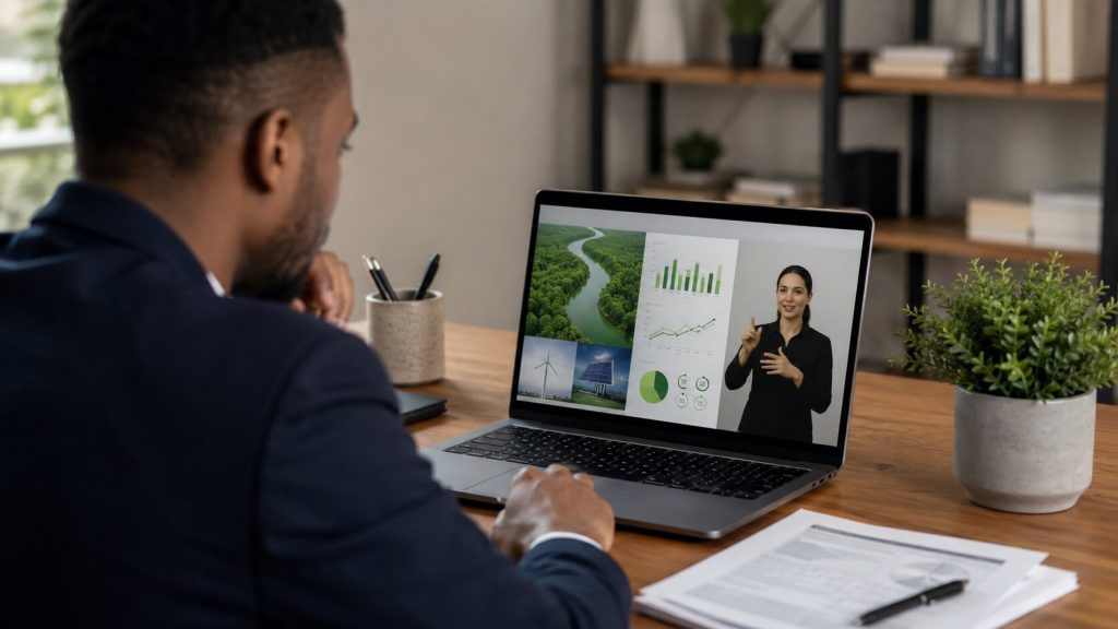 serviços de Libras contribuem diretamente para o ESG